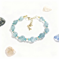 Akuamarin Doğal Taş El Yapımı Bileklik – Huzur, İletişim ve Deniz Enerjisi