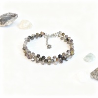 İyolit (Su Safiri) Doğal Taş El Yapımı Bileklik – Sezgi, Netlik ve Ruhsal Derinlik