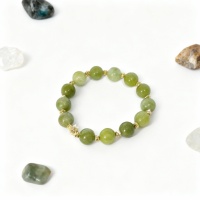 Peridot (Zebercet) Doğal Taş El Yapımı Bileklik – Pozitif Enerji ve Ruhsal Temizlik